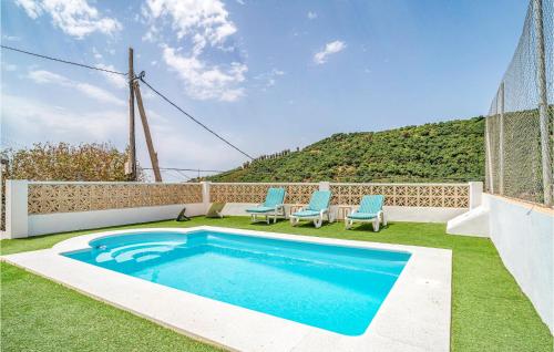 Amazing Home In Cajiz With Outdoor Swimming Pool, Wifi And Swimming Pool