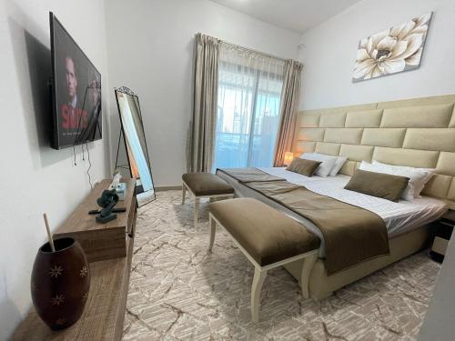 Private gorgeous Room with Marina view with Shared Kitchen in Shared Apartment, Dubaj (fotografie 3)