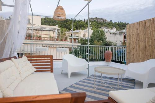 Rooftop studio with private terrace at Lycabettus Hill - Λυκαβηττός