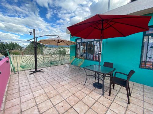 شرفة/ تراس, Hostal Mixteco Naba Nandoo in اوكساكا