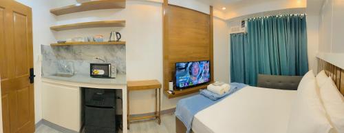 1 double bed