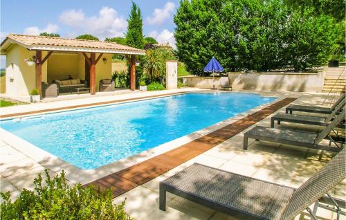 Cozy Home In St, Aubin De Cadelech With Outdoor Swimming Pool
