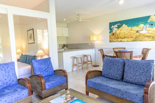 Two-Bedroom Apartment with Garden View room in Beachfront Terraces with Onsite Reception & Check In
