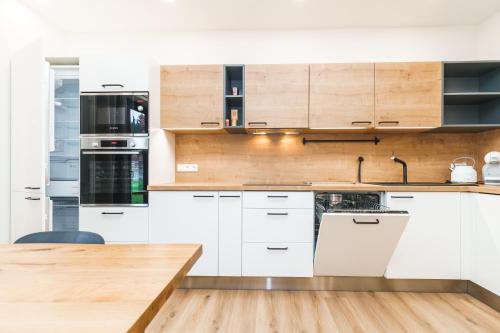 virtuve, Apartmán SKI Plešivec (Apartman SKI Plesivec) in Abertamy
