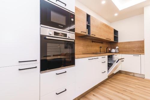 virtuve, Apartmán SKI Plešivec (Apartman SKI Plesivec) in Abertamy