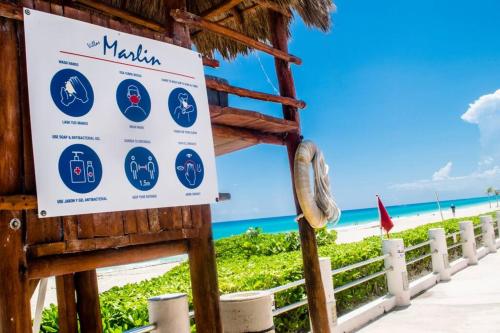 Ocean front Villa Marlin, best location in hotel zone #109, Cancún (foto 5)