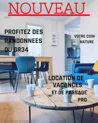 La petite maison de l’Aber parking calme jardin