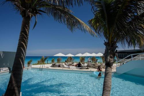 Ocean front, beautifull Beach, Studio 3c in Cancún, Mexico