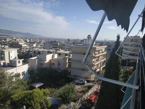 Athens view apartment near Metro station Agia Marina