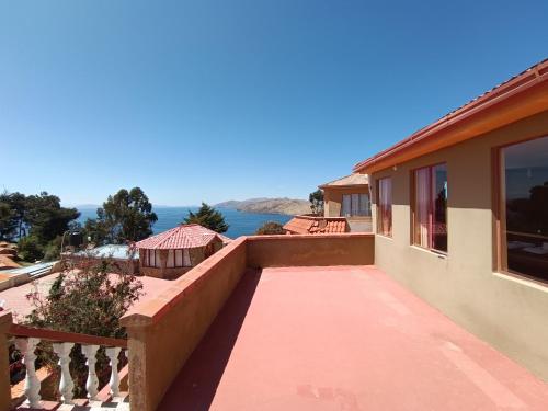 Erkély/terasz, Hosteria LAS ISLAS in Yumani