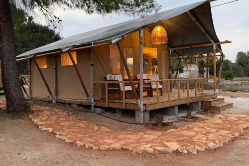 African Safari Canvas Lodge Tent Sea View