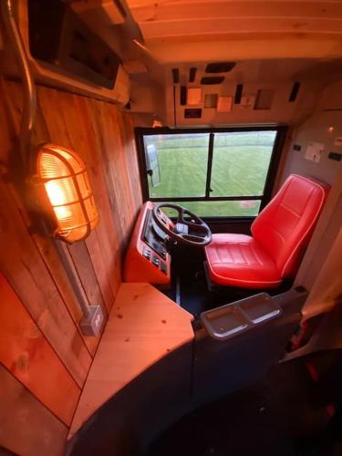 Sleeps 18 Double Decker Bus Hot Tub Sauna Cinema Pets in Irvinestown