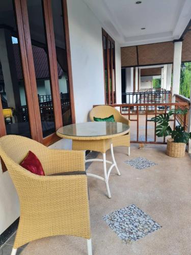 Balcony/terrace, Sleep Pai Bed & Breakfast in Pai Riverside
