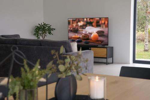 Koplietošanas atpūtas telpa ar TV, Maasika Villa in Tubala