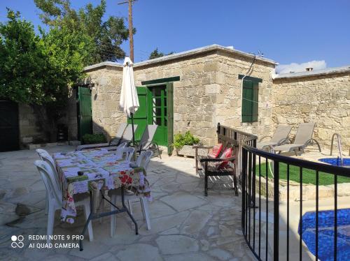 Viesnīcas āriene, Andrianna's Cottage in Pano Akourdaleia