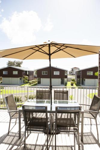 balkon/terras, Oceans Resort Whitianga in Whitianga