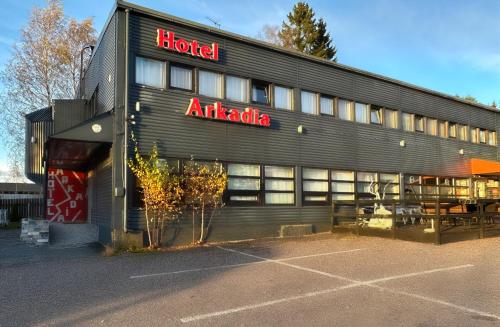 Entrance, Arkadia Hotel & Hostel in Rajakylä