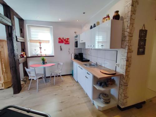Konyha, Ferienwohnung Sesslach Altstadt in Sesslach