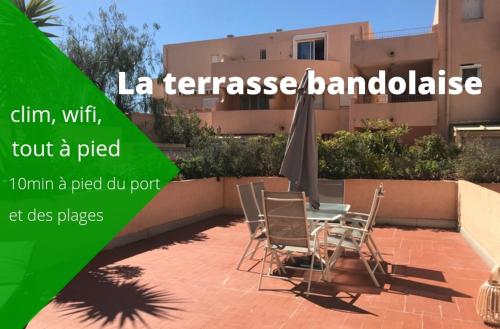 La terrasse bandolaise tout à pied, wifi, clim, parking - Location saisonnière - Bandol