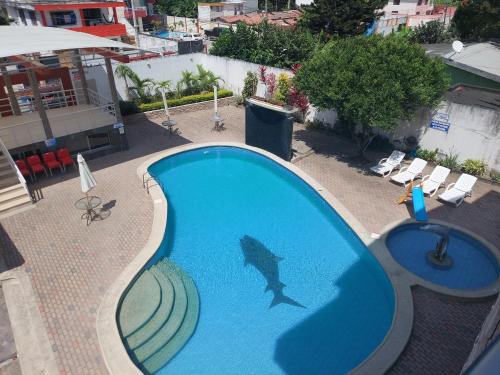 Uitzicht, Hotel Almond Beach in Atacames