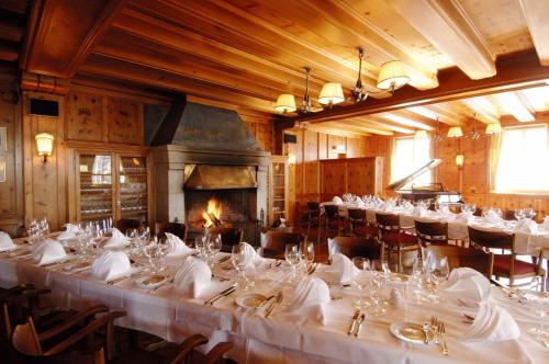 Étterem, Historisches Alpinhotel Grimsel Hospiz in Guttannen