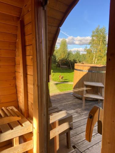 Dolina Bella - domek z balią, basenem, sauną i klimatyzacją w sercu Kaszub (Dolina Bella - domek z balia, basenem, sauna i klimatyzacja w sercu Kaszub) in Sikorzina