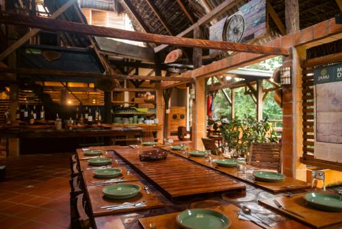 Ristorante, Jamu Lodge in the Cuyabeno Wildlife Reserve in Cuyabeno