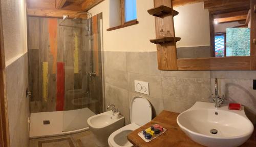 Bathroom, Appartamento Lou Touas dou Lamet a Moncenisio in Moncenisio