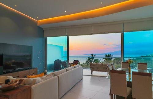 Marítima Playa Beach front Condo with great views in Nuevo Vallarta , Mexico