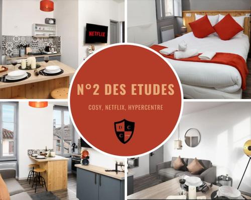 N2 des Études Cosy Hypercentre Wifi ConciergerieDameCarcas