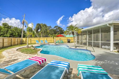 Merritt Island Oasis with Pool about 7 Mi to Beach!