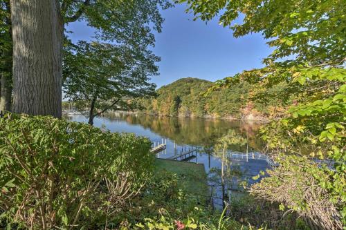 Lovely Kalamazoo River Home with Dock and Hot Tub