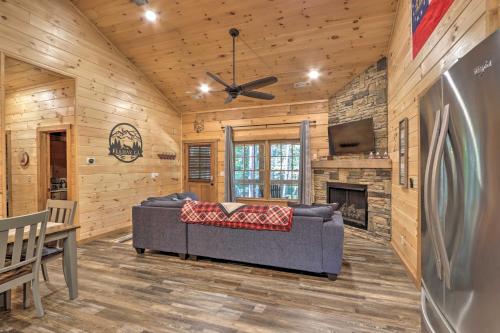 Coosawattee River Resort Cabin with Private Hot Tub! in Ellijay, USA