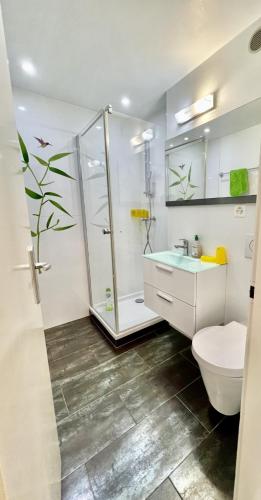 Baño, Central Studio with Lake View | 102 in Montreux