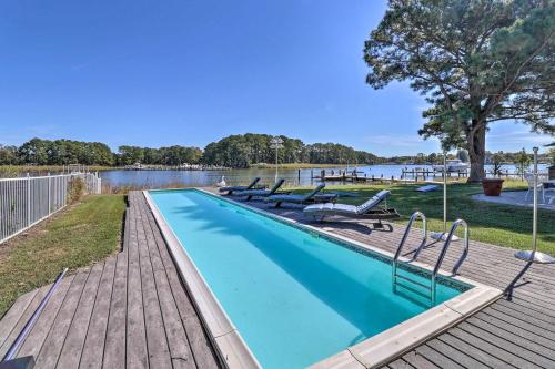 Grasonville Home with Private Pool on the Water