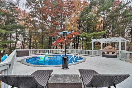 Pocono Home with Hot Tub, Fireplace and Game Room!
