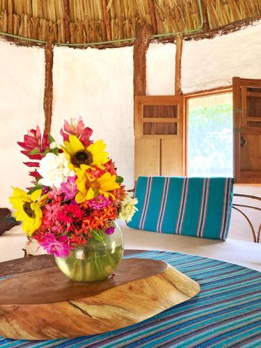 Encantadora Villa Maya tradicional en Rancho Agroecologico in Xoy