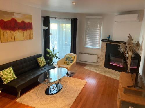Beautiful 2 bedrooms water front appartement with electric fireplace and a private parking