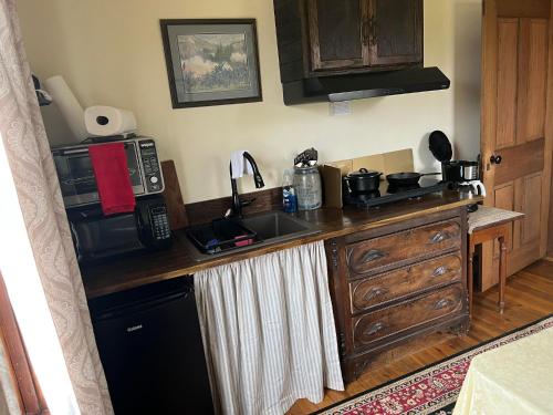 Upstairs Historic 1 Bedroom 1 Bath Suite with Mini-Kitchen, Porch & River Views in Elkins, USA