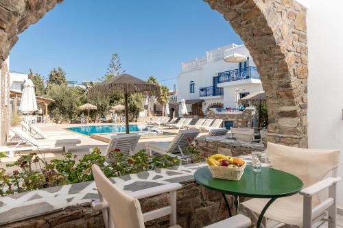 Exterior view, Agios Prokopios Hotel in Naxos Island
