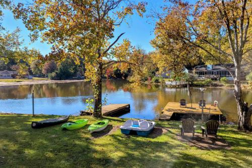 Lakefront Macon Home with Pool, Dock and Fire Pit!