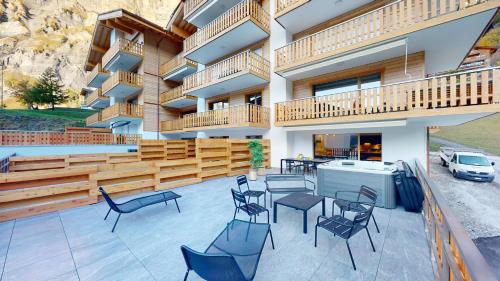 Spacious apartment - beautiful terrace with view, Leukerbad (zdjęcie 8)