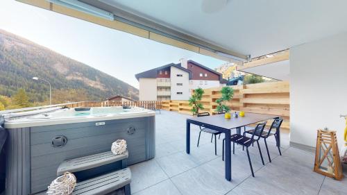 Spacious apartment - beautiful terrace with view, Leukerbad (zdjęcie 7)