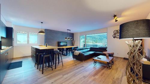 Spacious apartment - beautiful terrace with view, Leukerbad (zdjęcie 9)