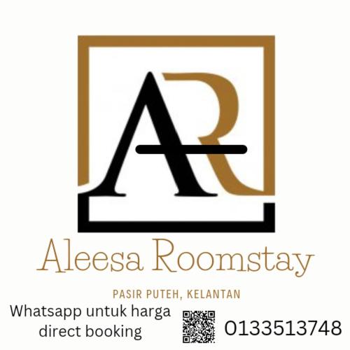 a sign with a picture of a man on it, Aleesa Roomstay in Pasir Putih