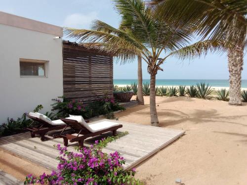 playa, Villa Cristina Alojamento, Praia de Chaves, Boa Vista, Cape Verde, WI-FI in Rabil
