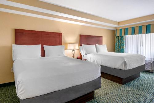 Queen Room with Two Queen Beds- Hearing Accessible Roll in Shower/Non-Smoking