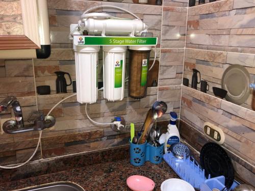 virtuve, AC, Wi-Fi Shahrazad Beach Apartment-1 in Agami