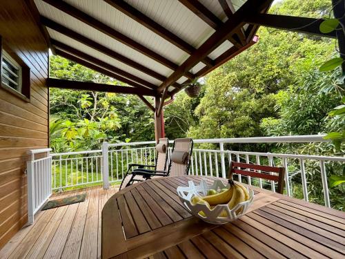 balkong/terrass, Mahogany Lodge - Oasis cosy in Le Saint-Esprit