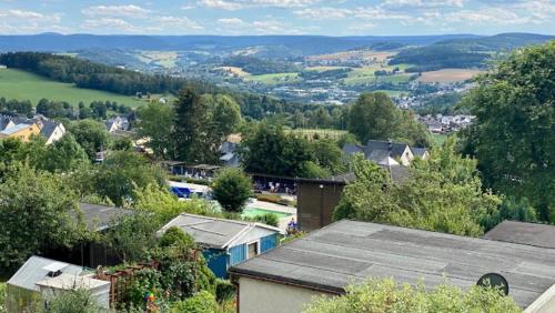 View, Ferienwohnung Erzgebirgsblick in Bernsbach